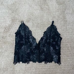 Lace crop top